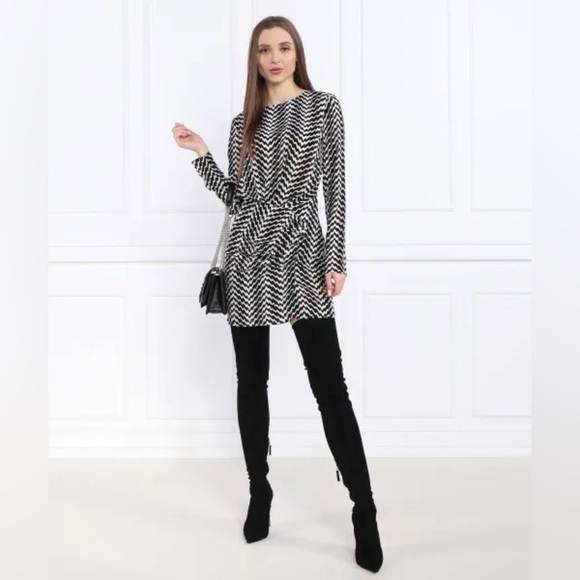 THE KOOPLES
Graphic-print draped-waist woven mini dress - Picture 3 of 11